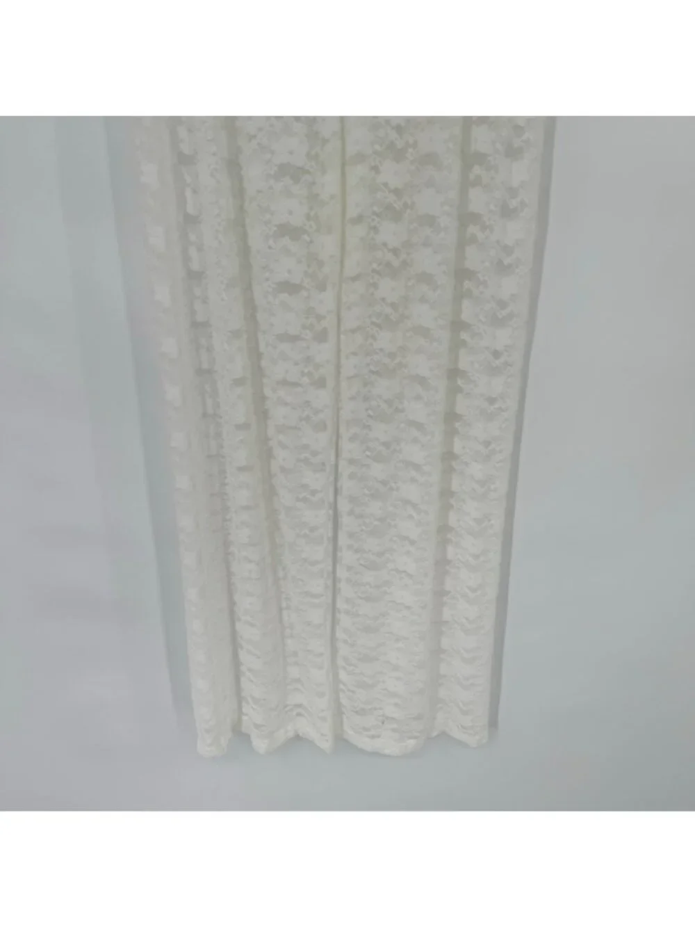 cacelin White Lace pants  Womens Size small Elastic Waist cover up new